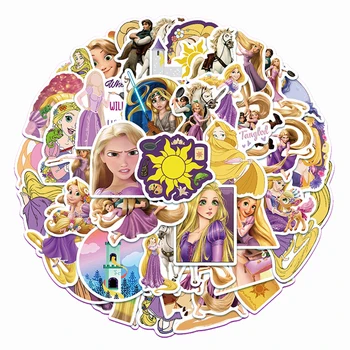 10/30/50st Disney Tangled Rapunzel Stickers Esthetische Decoratieve Telefoon Geval Travel Case Laptop Cute Kid Speelgoed Waterdichte Sticker