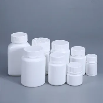 1Pcs Lege plastic fles van de Rang van het Voedsel container Geneesmiddel Capsule pil Navulbare flacon 20ml/30ML/40ML/50ML/100 ML/150 ML/200 ml