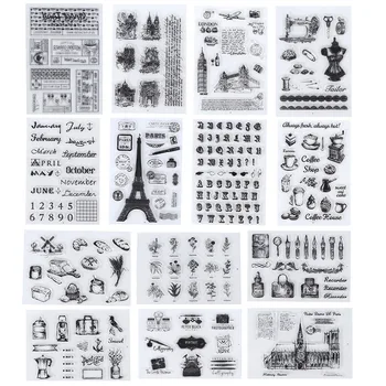 2022 Nieuwe Vintage Architectuur Briefpapier Meubels Stempel Rubber Clear Stamps zegel Scrapbook Foto Album Decoratieve kaarten Maken