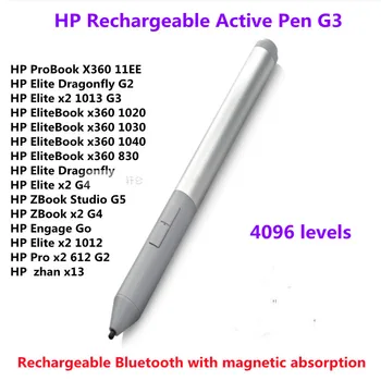 4096 Originele Stylus Pen van de HP Oplaadbare Actieve Pen G3 (6SG43UT) Voor HP EliteBook X360 / Elite X2 / Elite Dragonfly Laptop