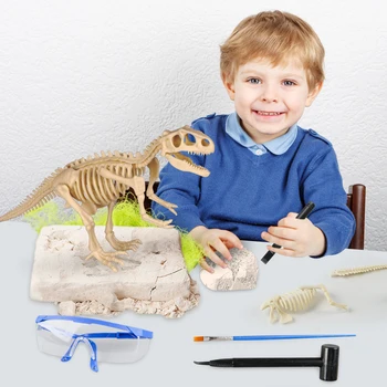 Dinosaurus Fossiel Opgraving Kit Speelgoed Jurassic Dier Skelet Model Kid Graven Archeologische Spel Van Onderwijs Kinderen Cadeau Jongen