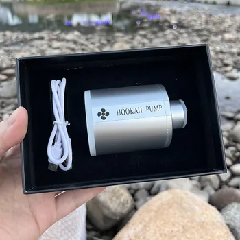 Elektrische Waterpijp Pomp Kit met 1300 mAh Oplaadbare Batterij-Led-Licht Mini Draagbare Houtskool Starter Kolen Brander Helper Shisha