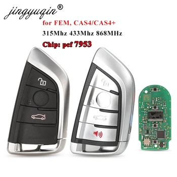 jingyuqin Smart 3/4 Knop 315 /433 /868MHZ pcf7953P Afstandsbediening Keyless Entry fob voor BMW F FEM CAS4-5 7-Serie X5 X6 2014+