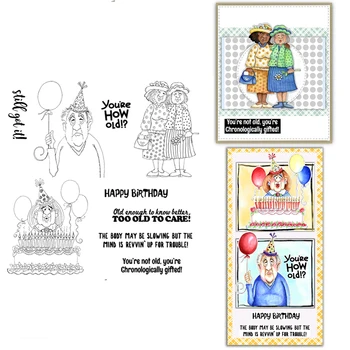 MangoCraft Gelukkige Verjaardag Snijden Sterft Clear Stamp Set Stencils Voor het Decor DIY Scrapbooking Kaarten met Embossing Sjabloon Postzegels Sterven