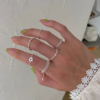 Mode-Sieraden Bloem Ring Populaire Ontwerp Zoete Temperament Hete Verkopende Instelbare Metalen Ring Voor Vrouwen Partij Giften