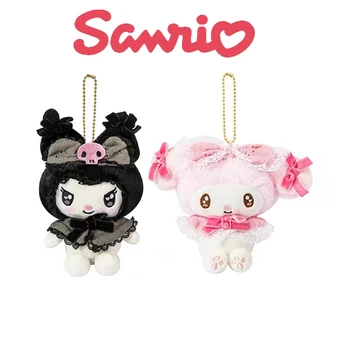 Sanrio Pluche Kuromi Mijn Melodie Lieve Lolita Anime Actie Figuren Kawaii Plushie Pop Hanger Cartoon Gevuld voor Meisjes