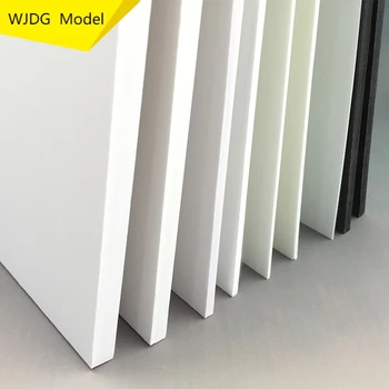 Witte 100x200mm PVC-schuim raad Handgemaakt Model maken van materiaal kunststof vlakke raad Voor doe-het-Gebouw-model materialen